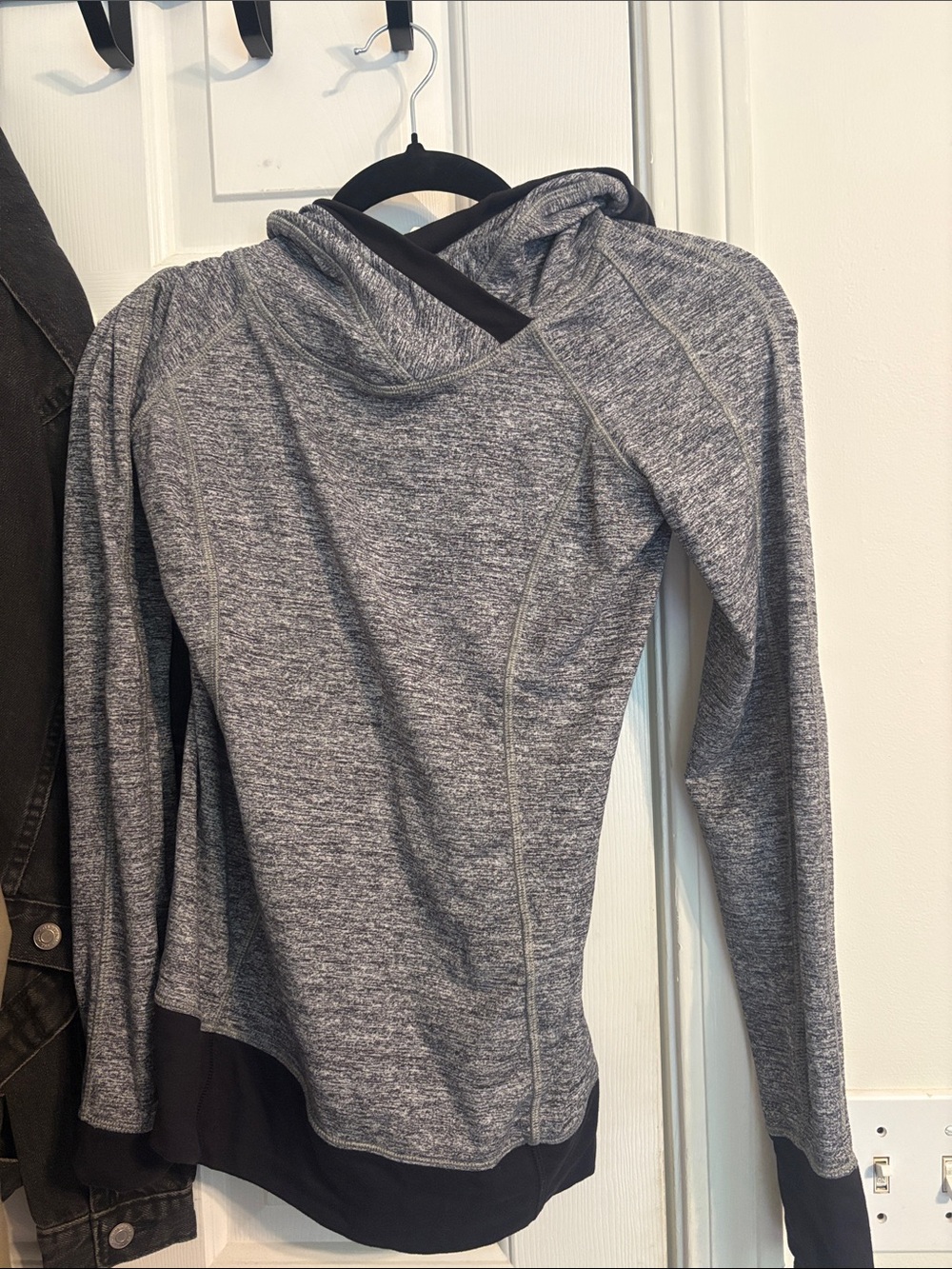 Heather Gray Cross-Front Lululemon Hoodie